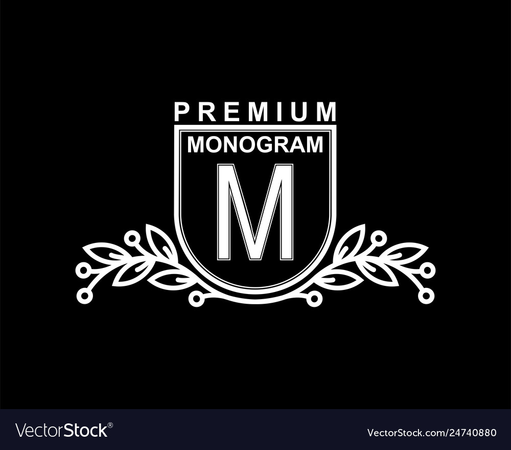 Premium monogram template for your emblems logos