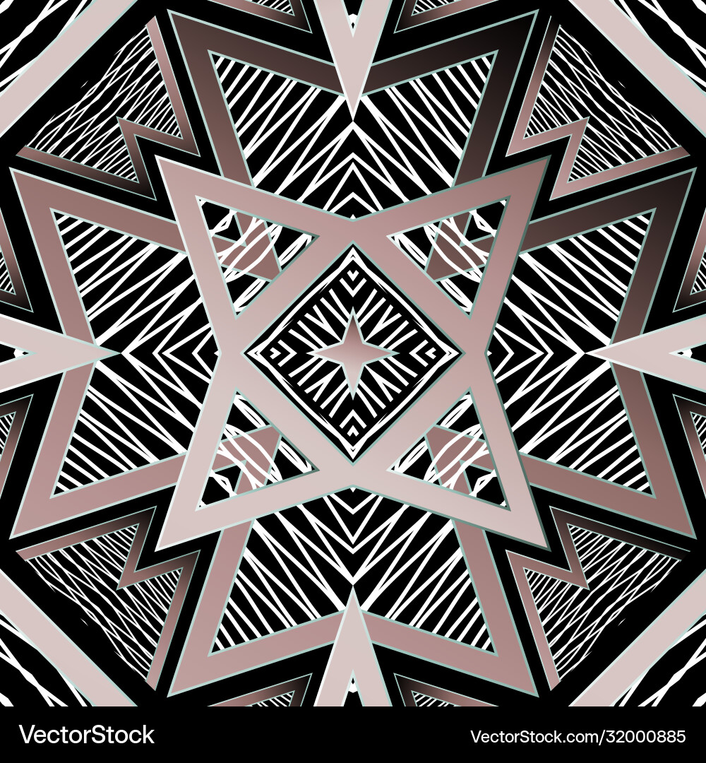 Modern geometric seamless pattern textured Vector Image