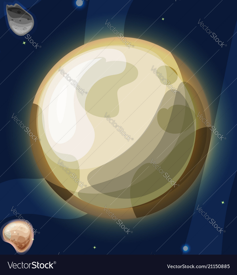 Pluto cartoon plutonus or Royalty Free Vector Image