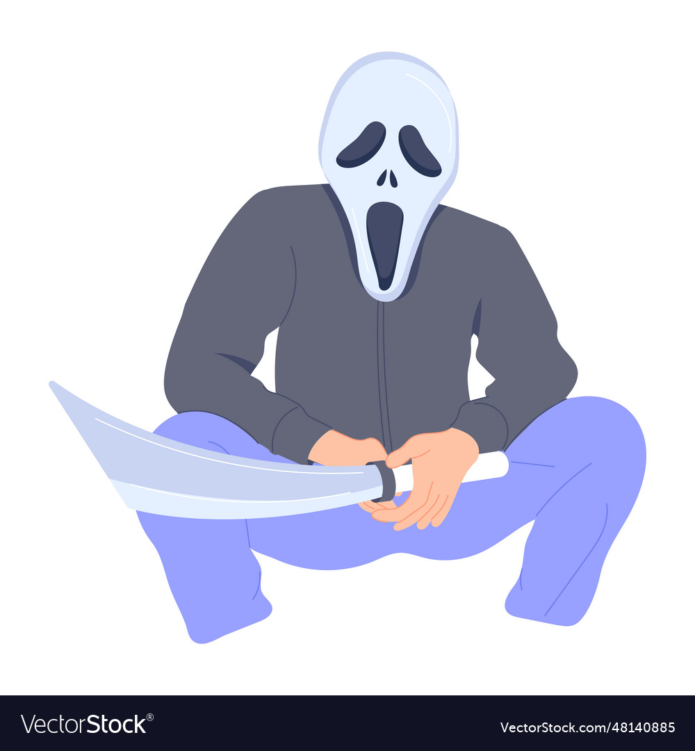 Scream mask Royalty Free Vector Image - VectorStock