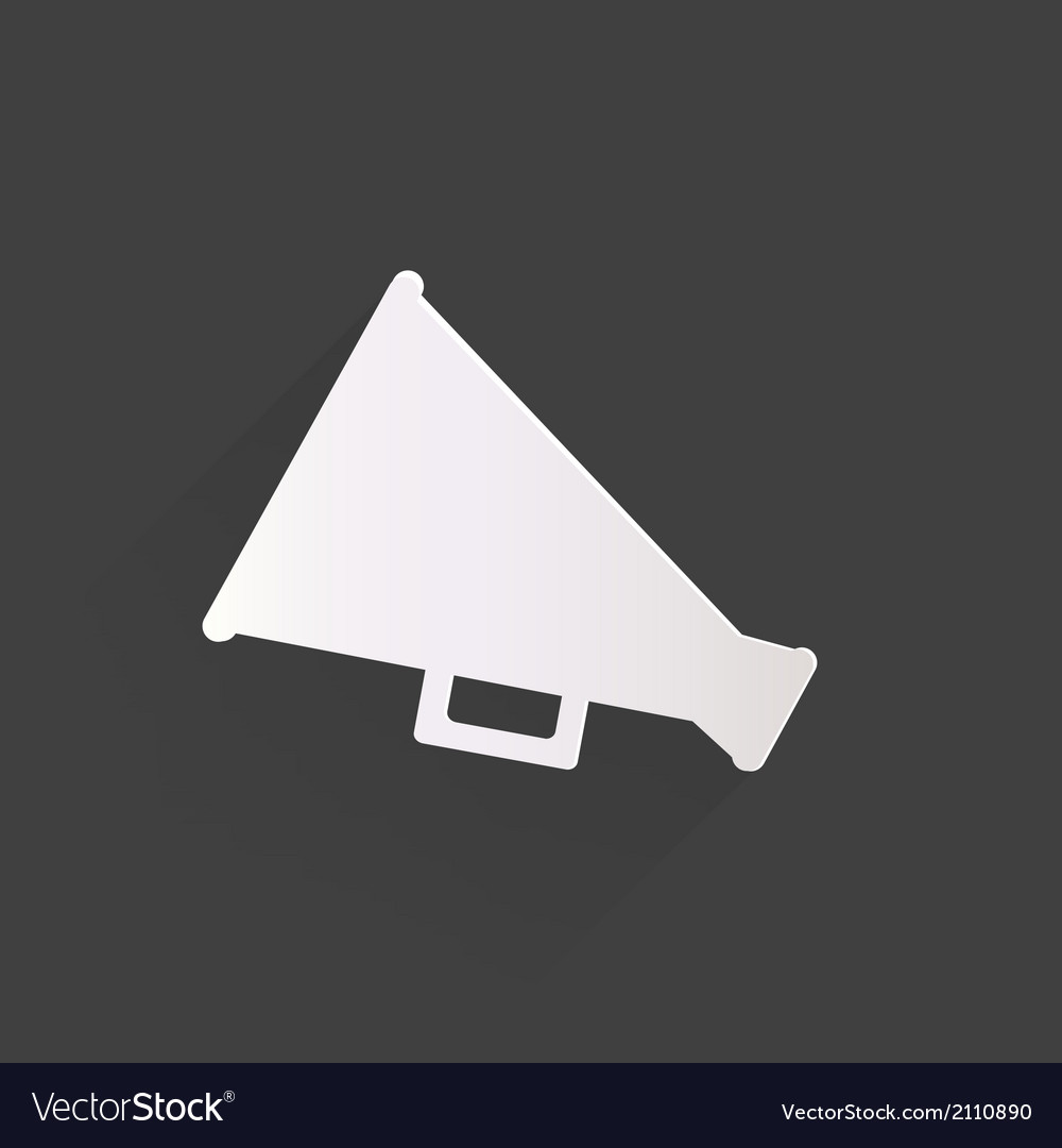 Megaphone oudspeaker icon loud-hailer symbol