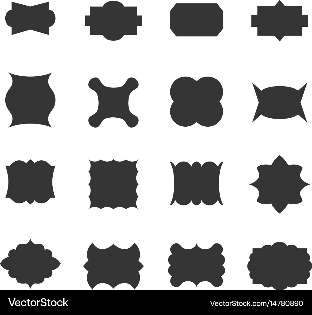Set of frames Royalty Free Vector Image - VectorStock