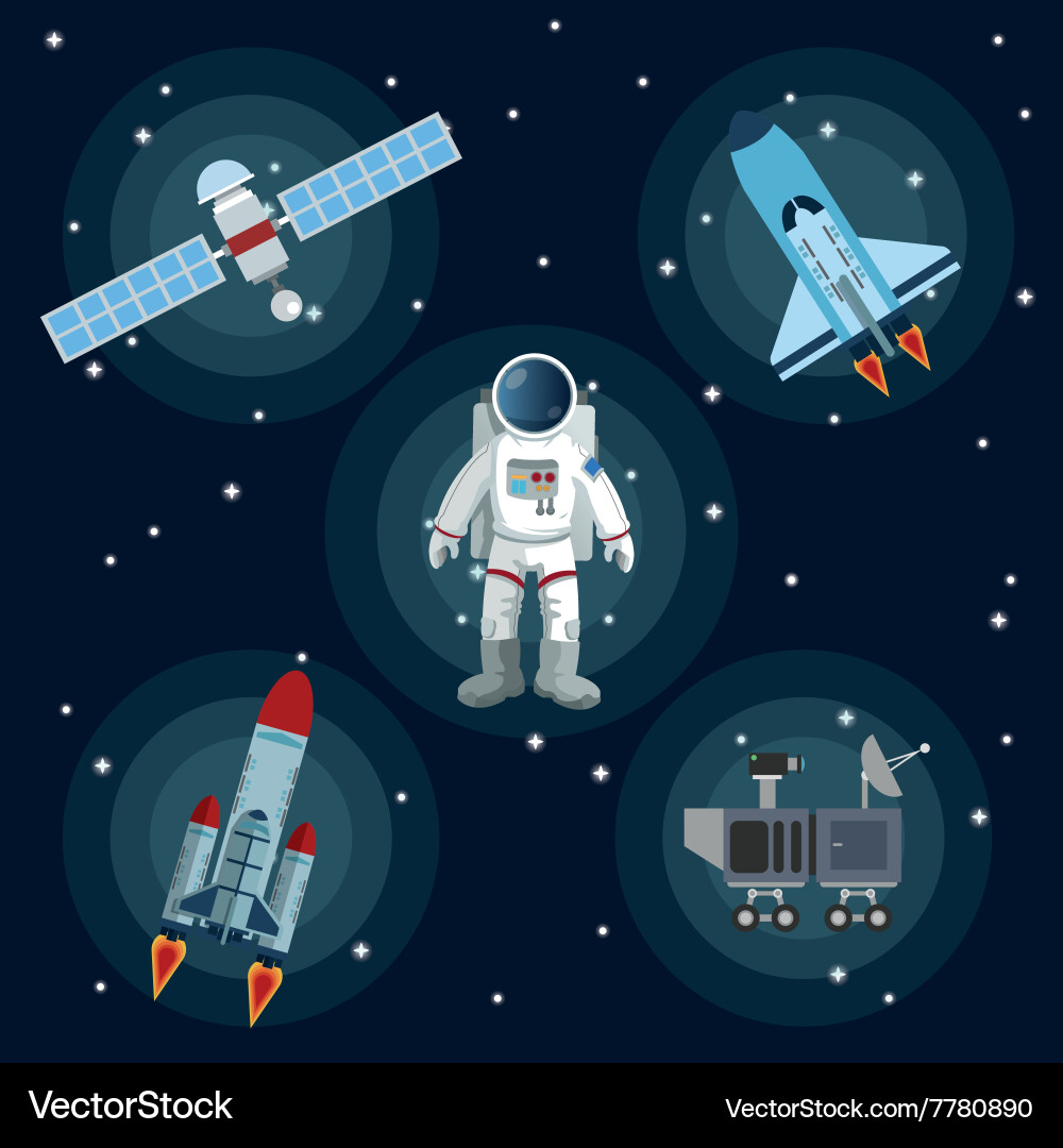 Space icon design Royalty Free Vector Image - VectorStock