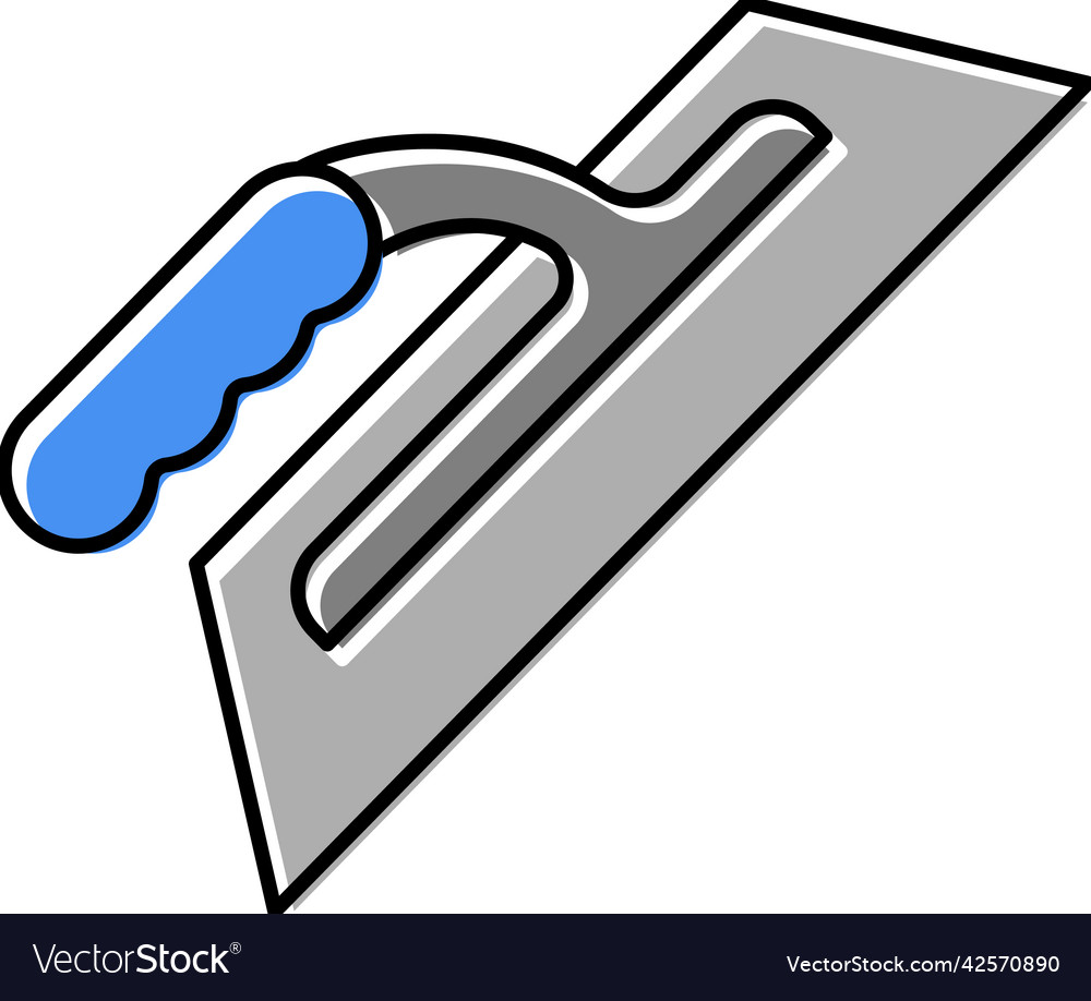 Trowel tool color icon Royalty Free Vector Image