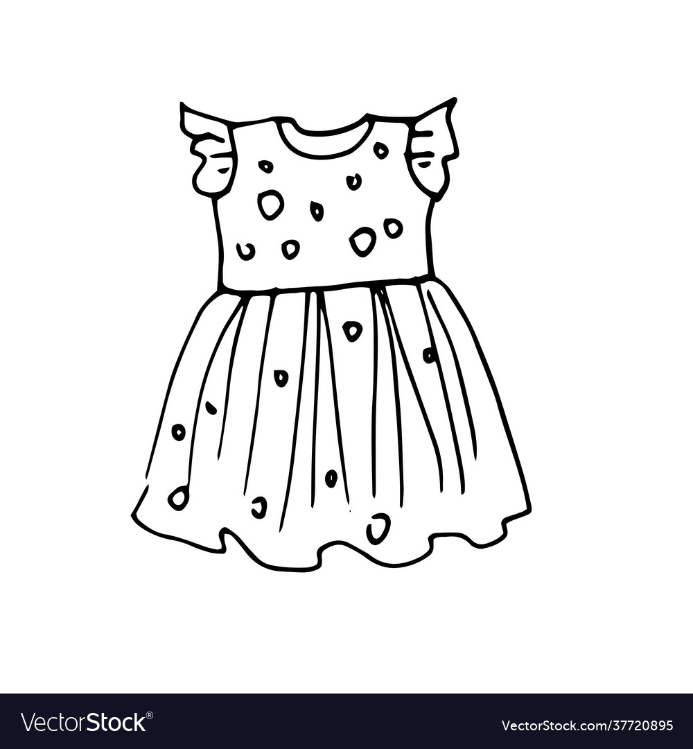 Dress Drawing  How To Draw A Dress Step By Step