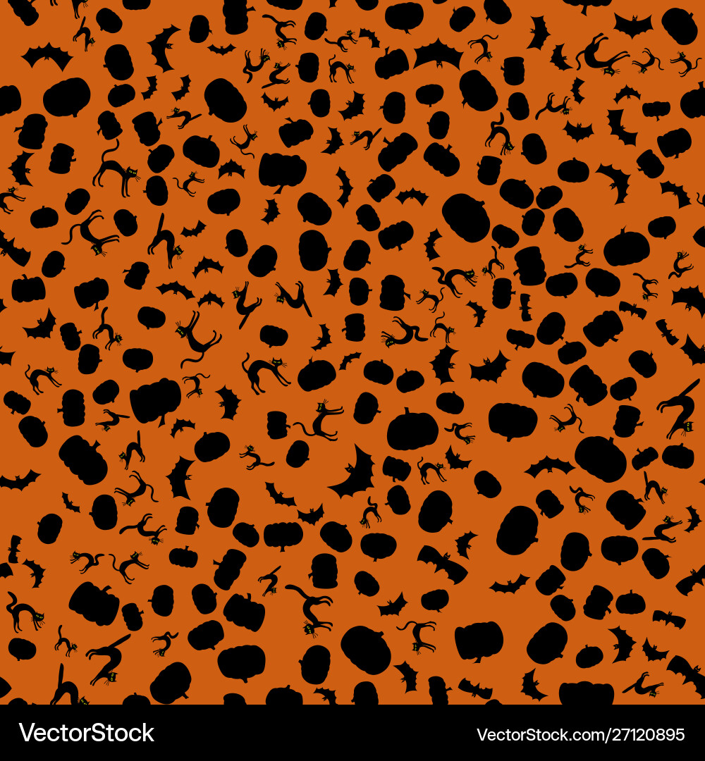 Halloween seamless pattern Royalty Free Vector Image