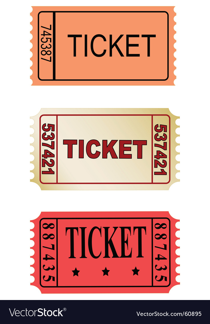 Tickets Royalty Free Vector Image - VectorStock