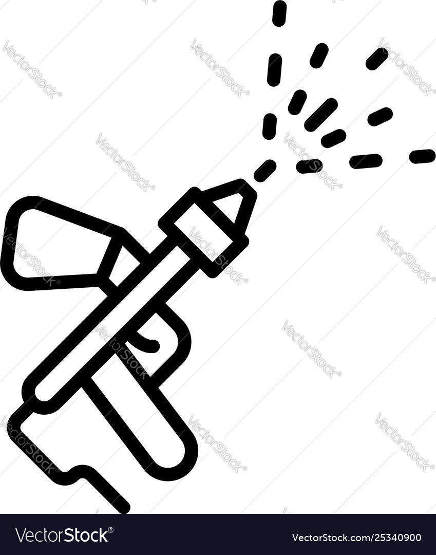 Mite spray icon outline style Royalty Free Vector Image