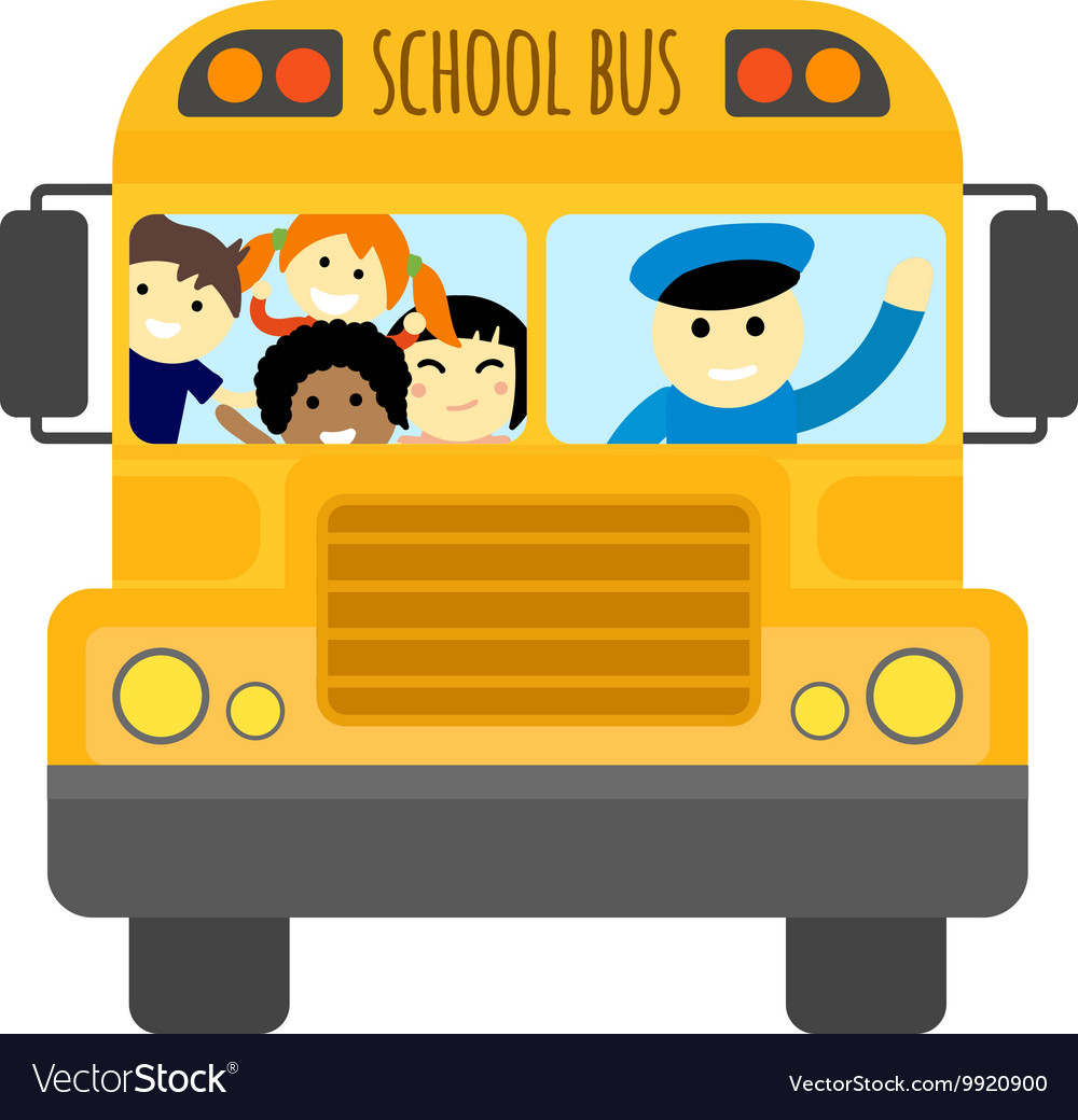 School bus isolated Royalty Free Vector Image - VectorStock