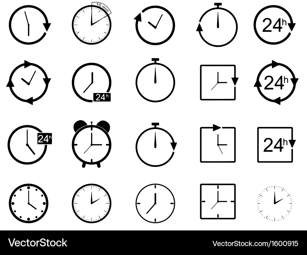 Clocks Royalty Free Vector Image - VectorStock