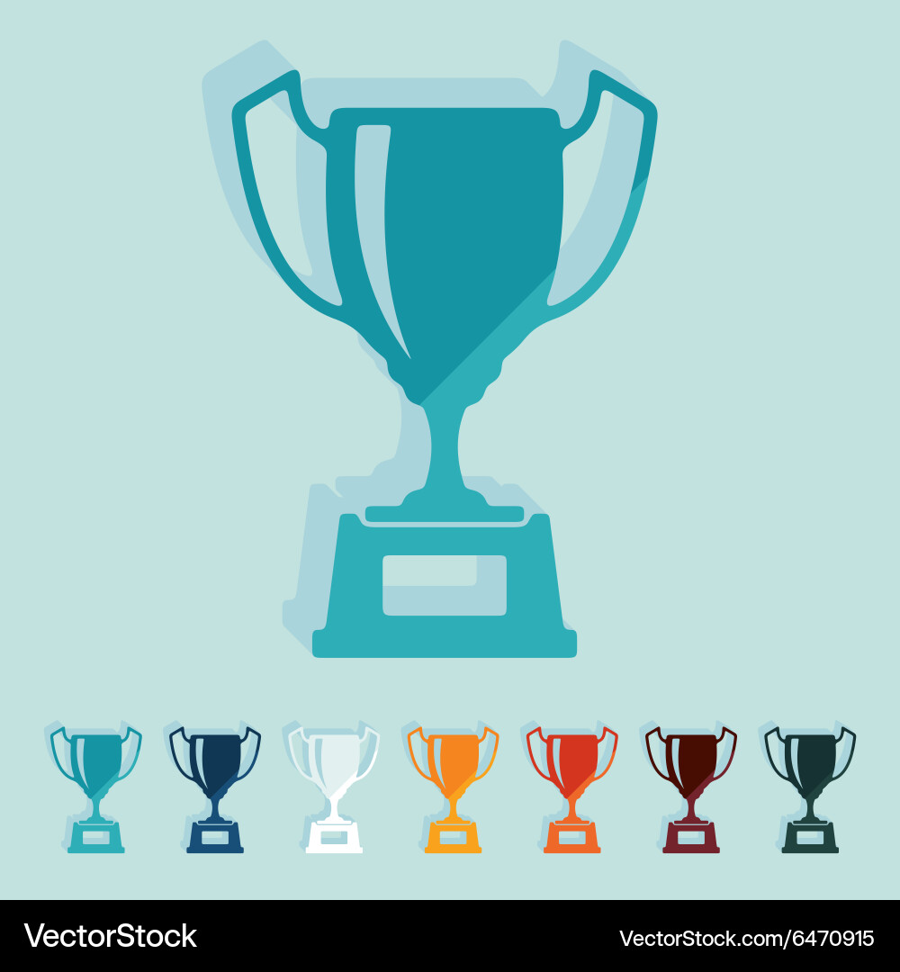 Flat design winner Royalty Free Vector Image - VectorStock