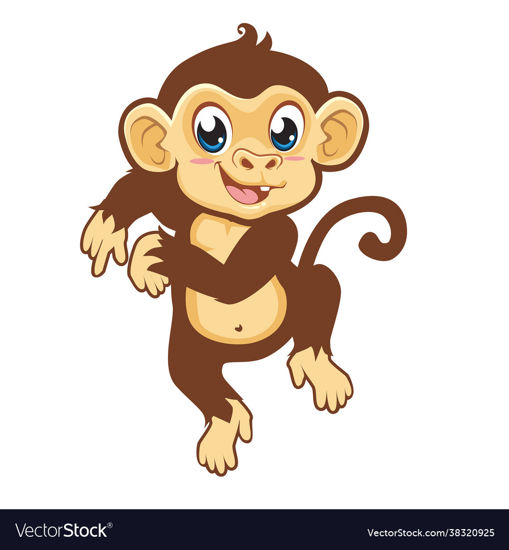 Monkey mascot cartoon