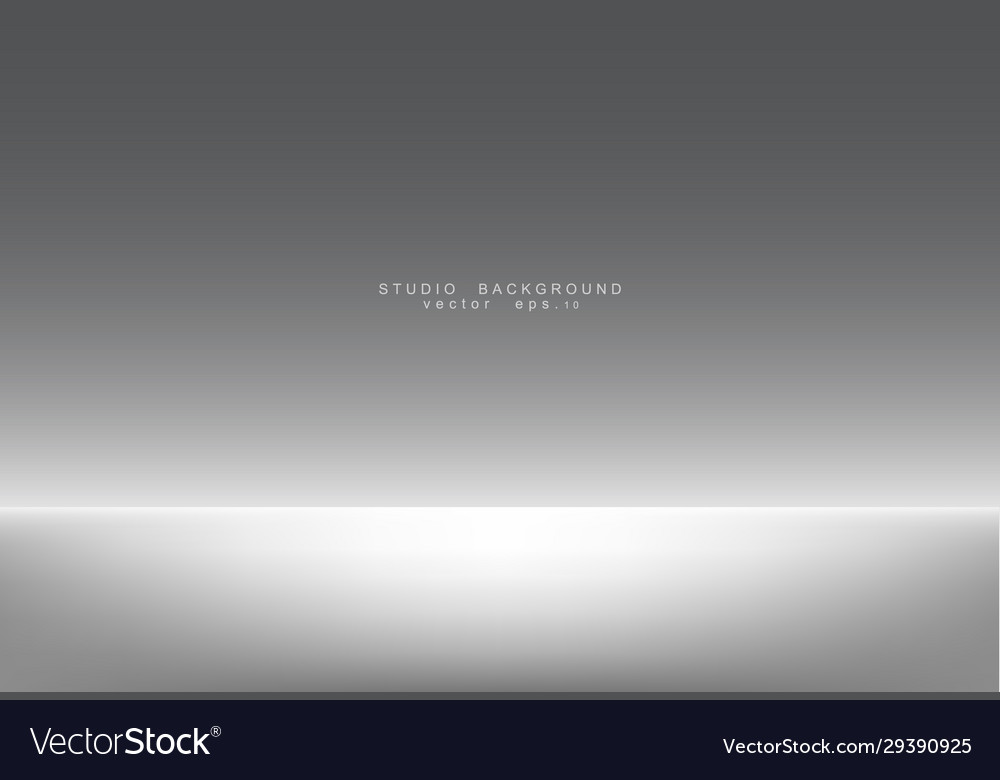 White grey gradient studio showcase room Vector Image