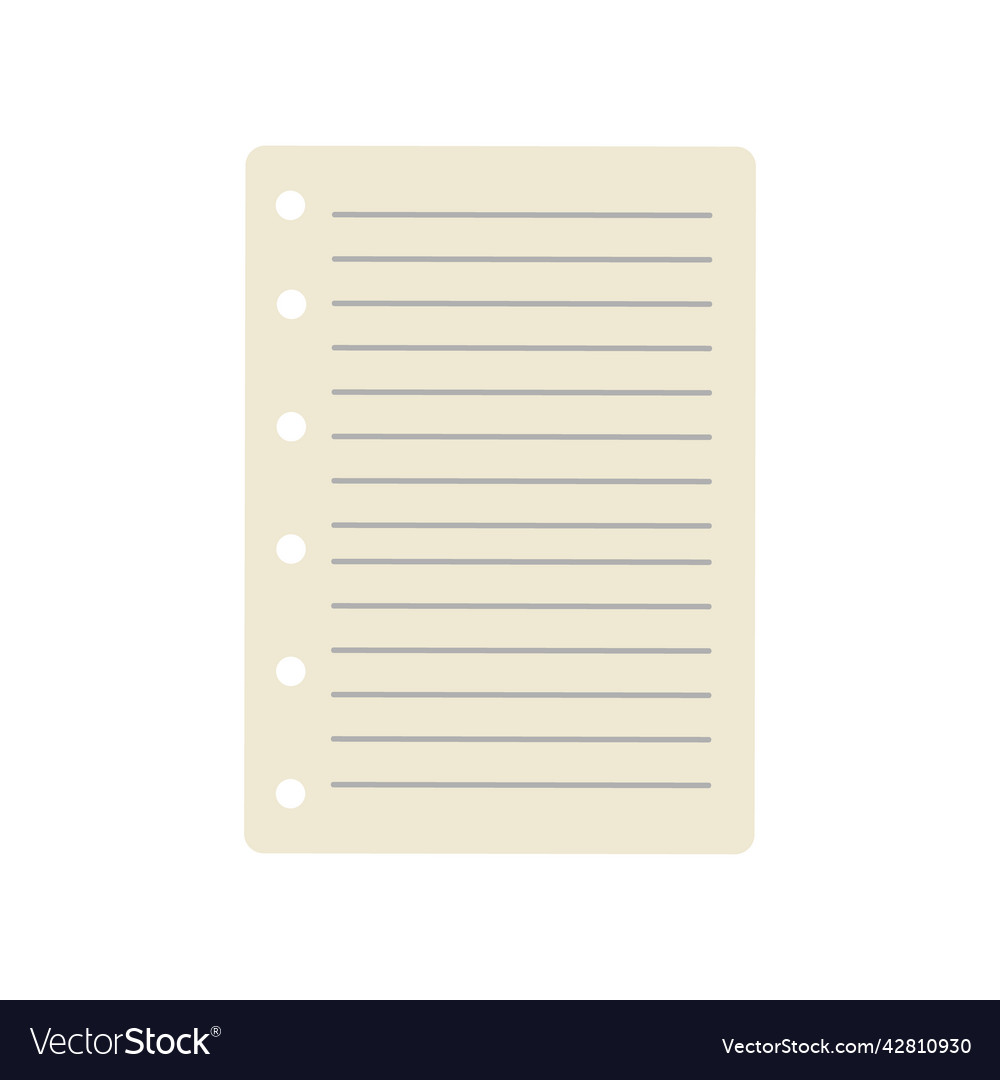 Empty paper sheet Royalty Free Vector Image - VectorStock