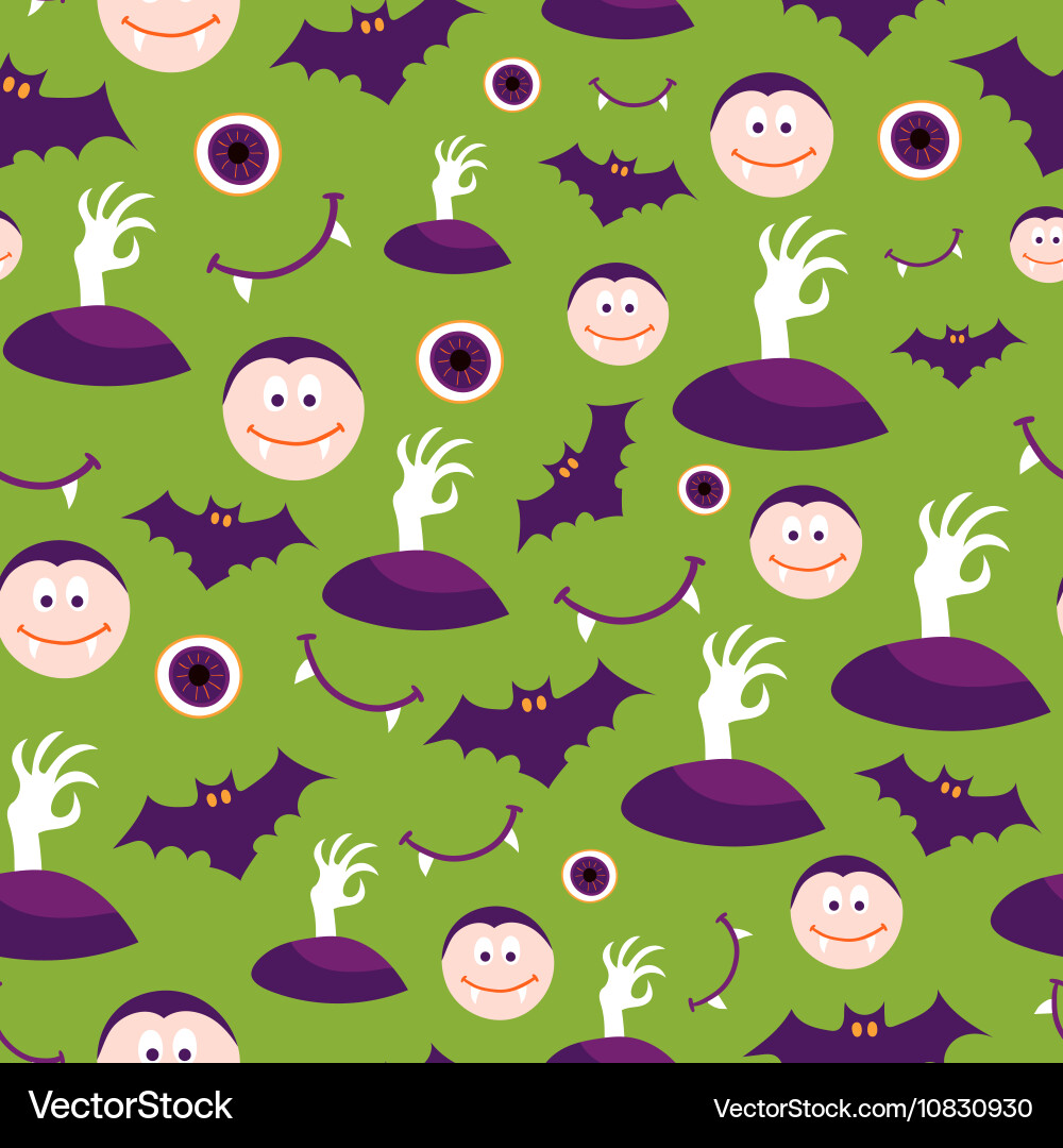 Seamless halloween pattern Royalty Free Vector Image