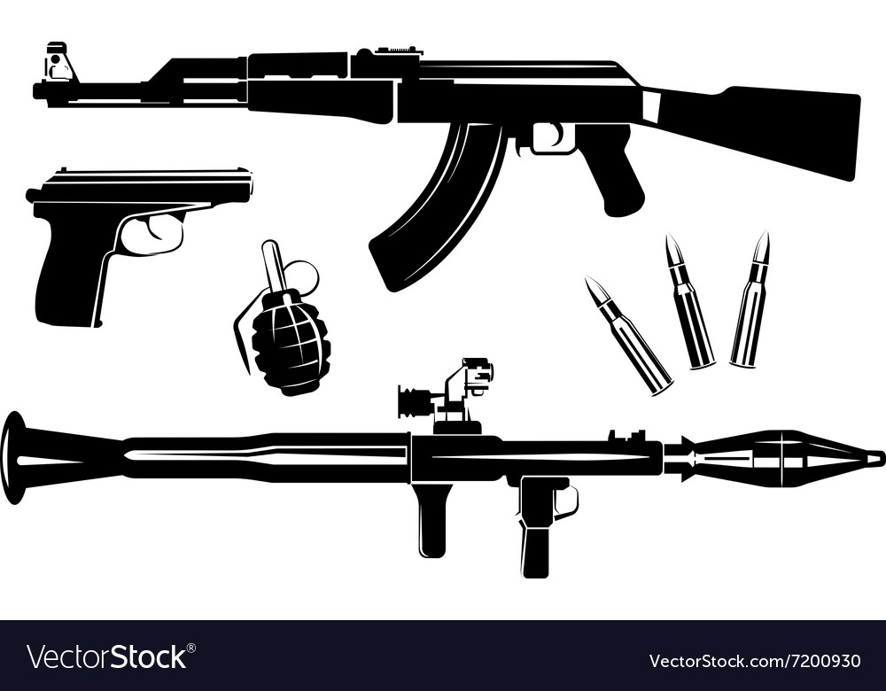 Огнестрельное оружие растровый рисунок