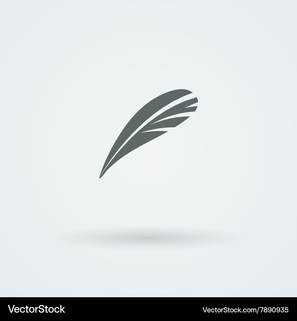 Feather icon Royalty Free Vector Image - VectorStock