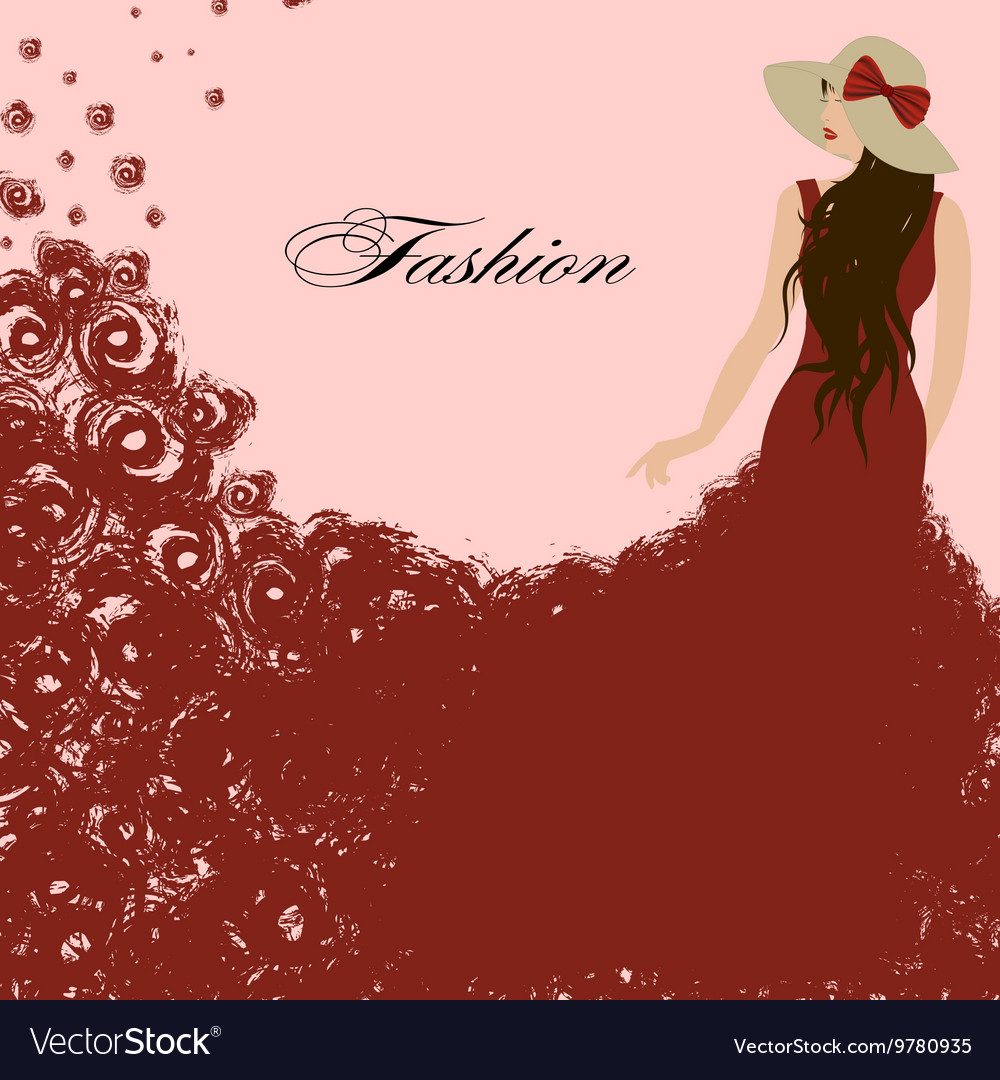 red dress with roses