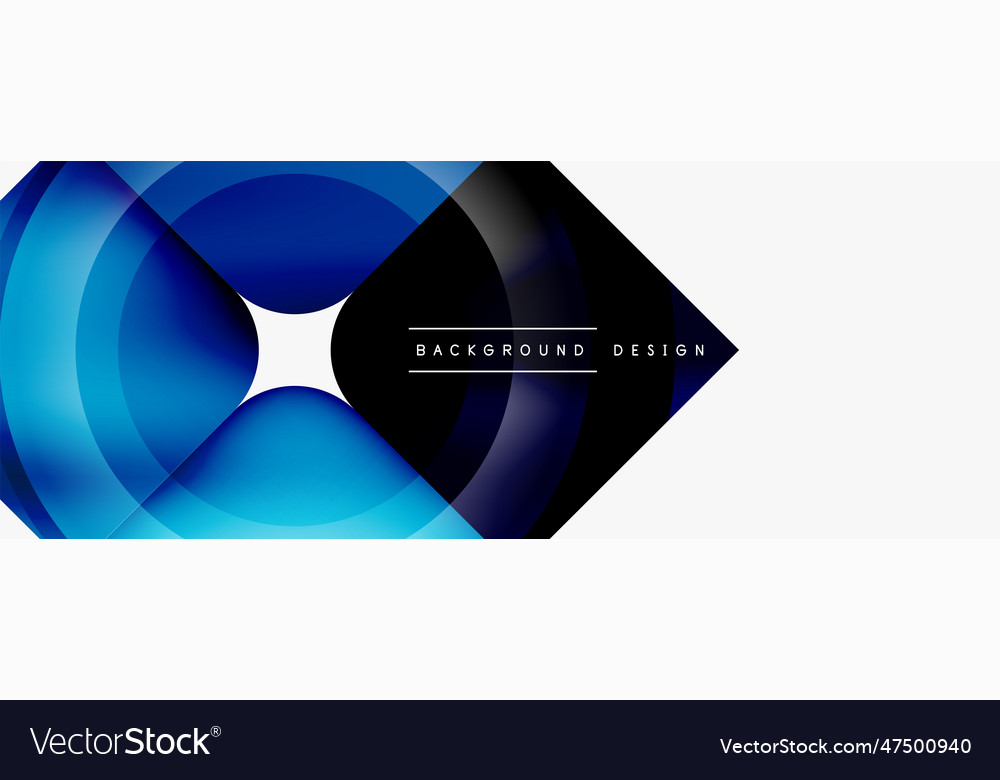 Circle abstract background wallpaper banner Vector Image