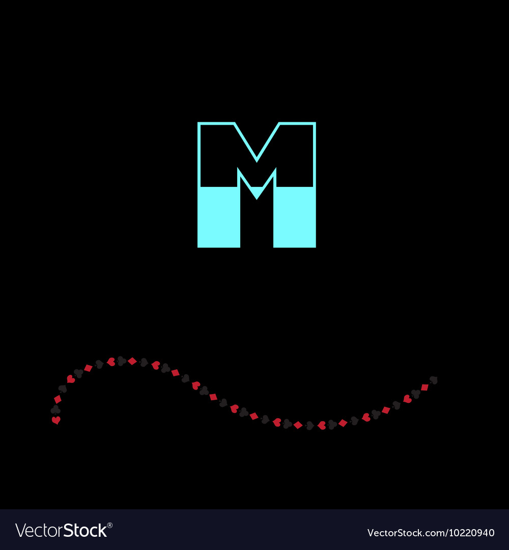 Letter m-01 Royalty Free Vector Image - VectorStock