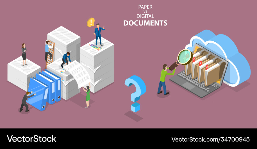 3d isometric flat conceptual Royalty Free Vector Image