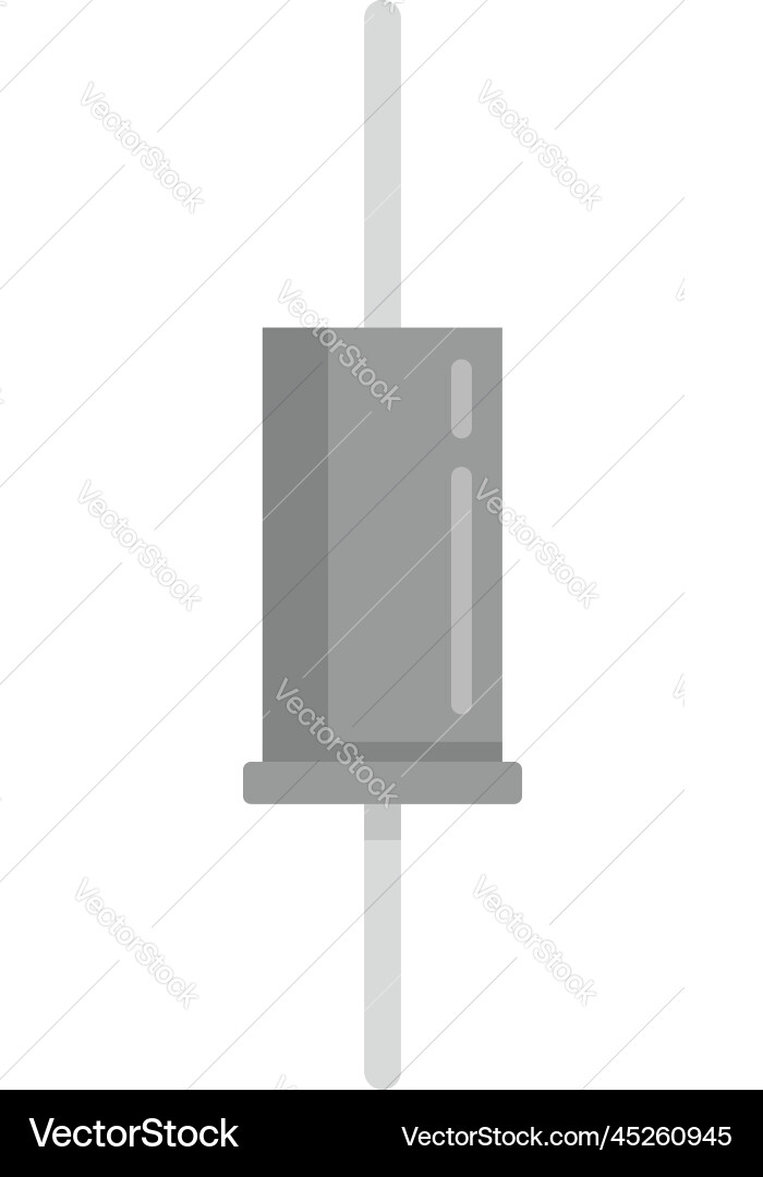 Technology capacitor icon flat component Vector Image