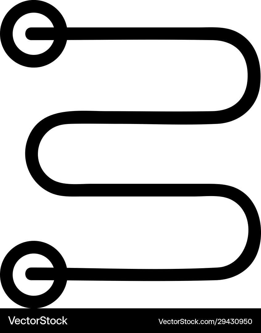 Electric con icon isolated contour Royalty Free Vector Image