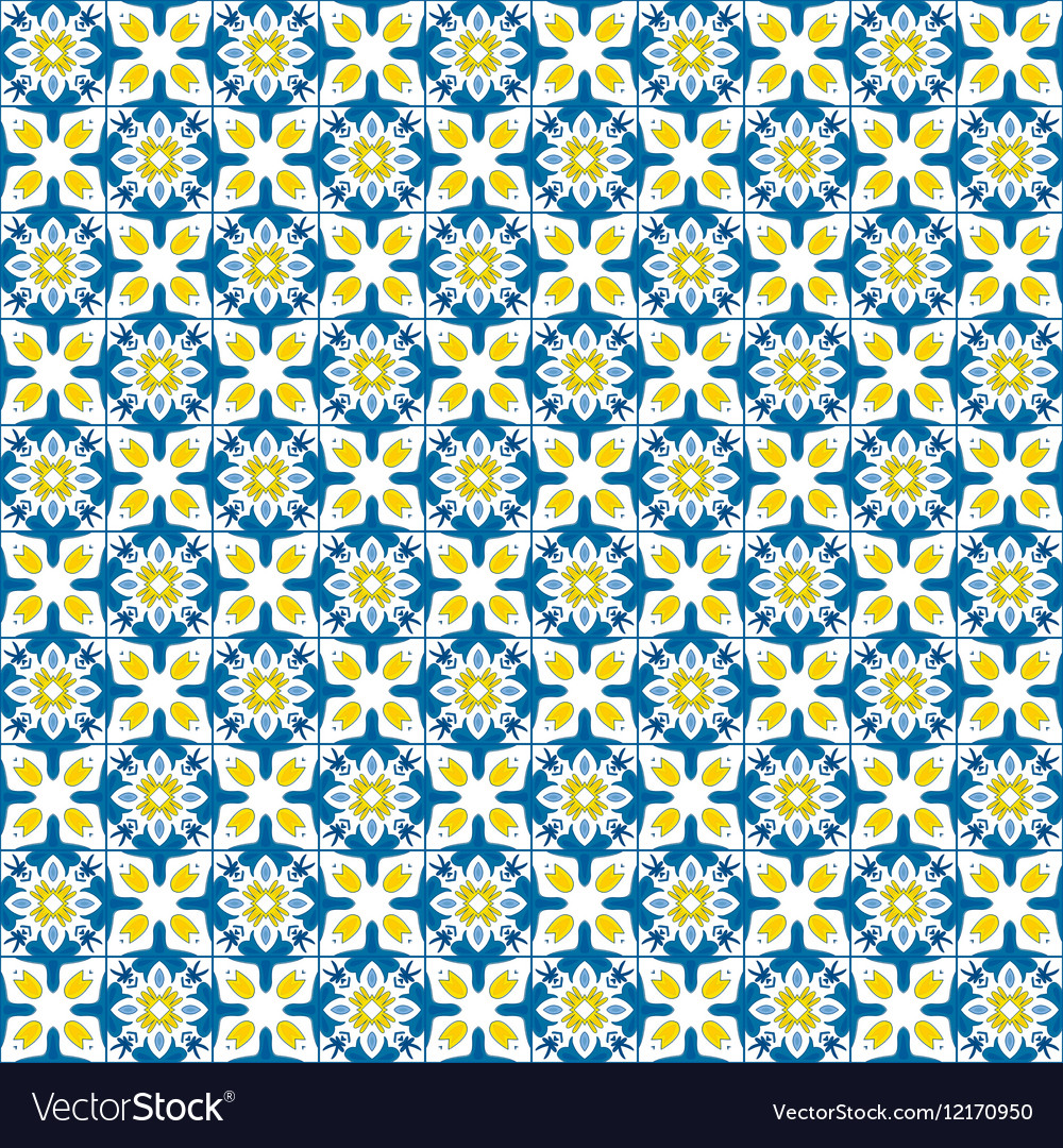 Portuguese tiles Royalty Free Vector Image - VectorStock