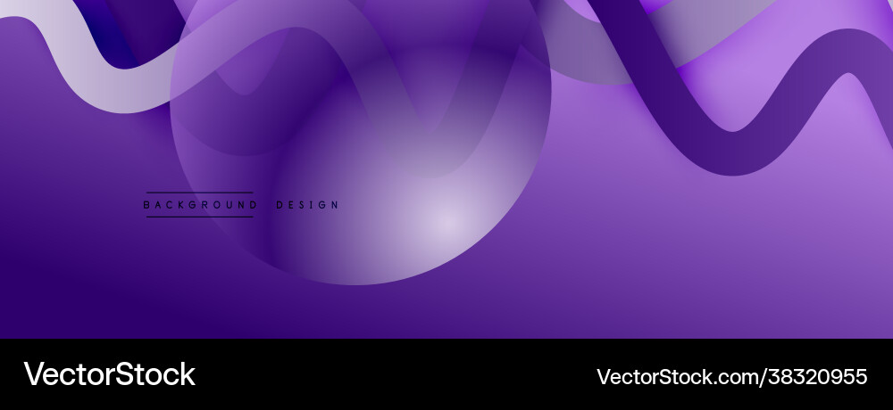 Abstract gradient background with wave line Vector Image