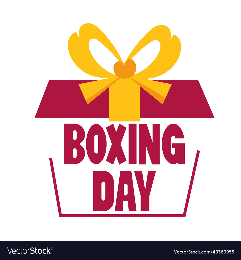 Boxing day celebration Royalty Free Vector Image