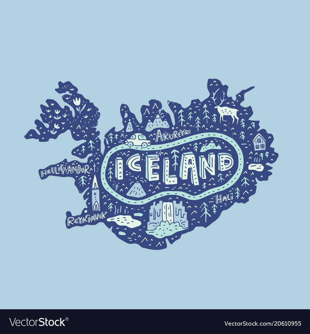 Iceland map