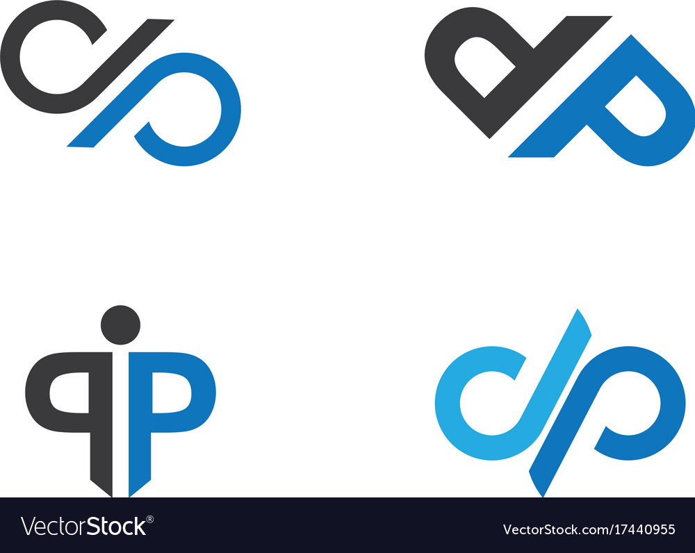 p letter logo template
