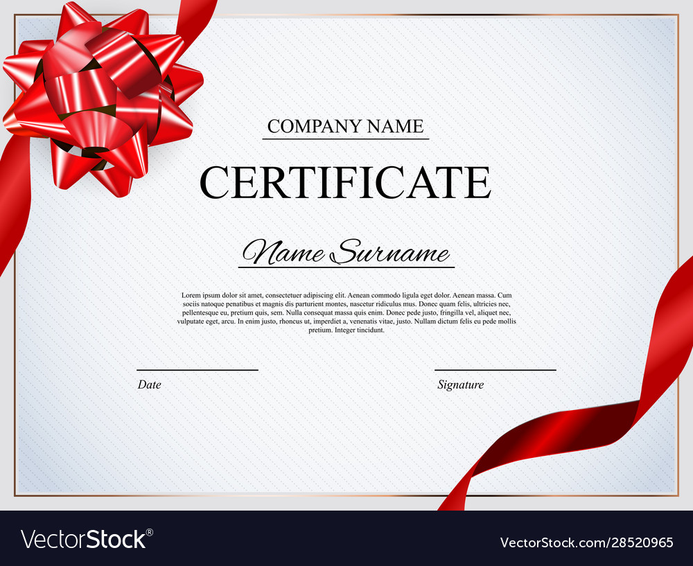 Certificate template background award diploma Vector Image With Regard To Winner Certificate Template