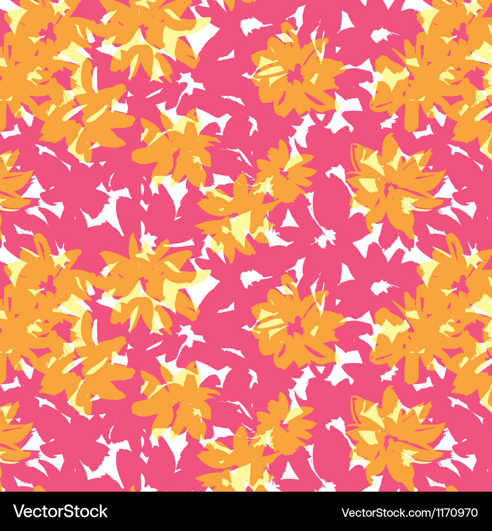 Flower seamless pattern Royalty Free Vector Image