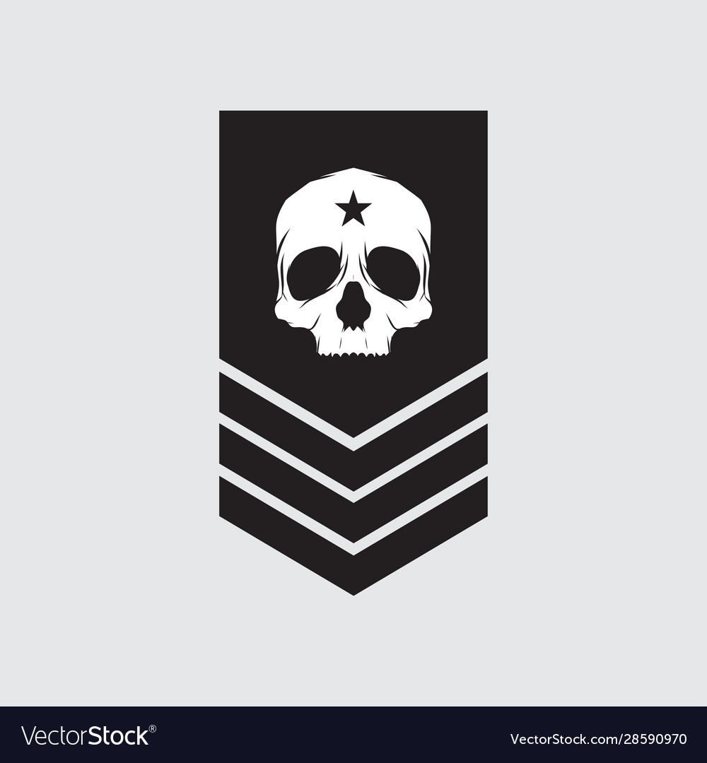 Military symbols military rank icon Royalty Free Vector