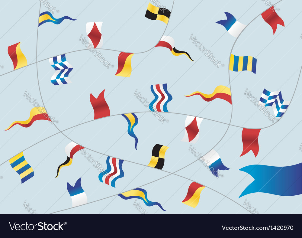 Set of nautical flags Royalty Free Vector Image