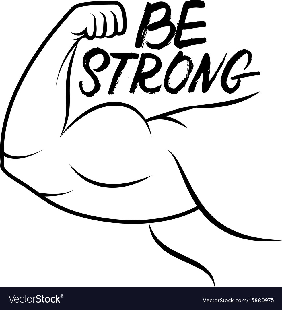 Strong arm icon Royalty Free Vector Image - VectorStock