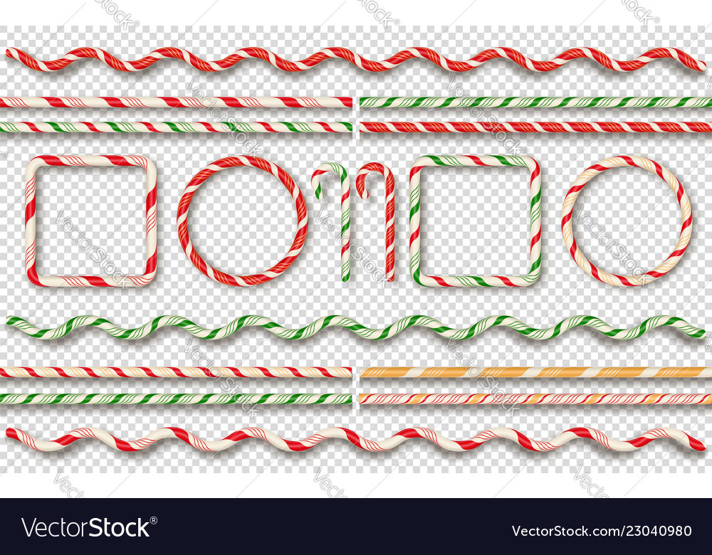 Candy borders frames Royalty Free Vector Image