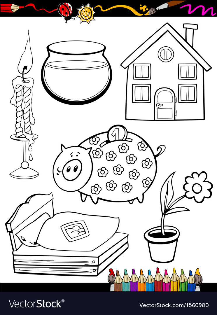 Coloring Pages Household Items at netmilanablog Blog