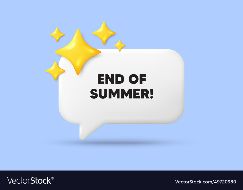 End of summer sale special offer price sign 3d