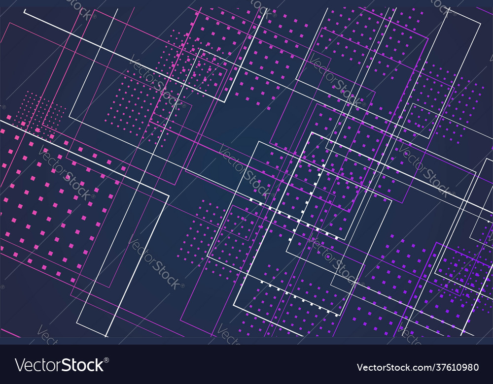 Futuristic blue violet abstract structure circuit vector image Futuristic blue violet abstract structure circuit