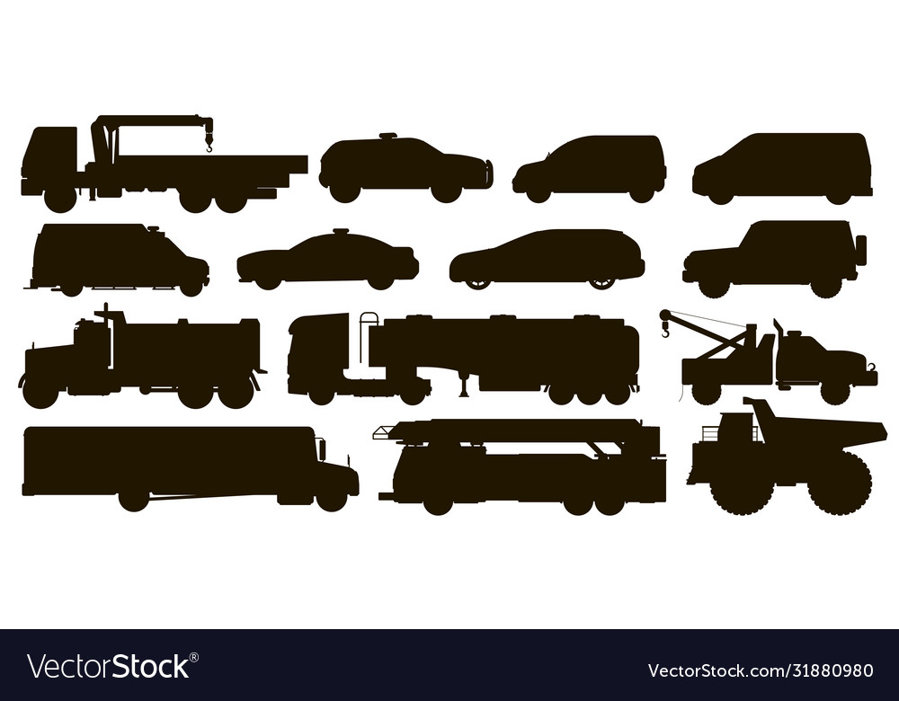 Urban transport set Royalty Free Vector Image - VectorStock