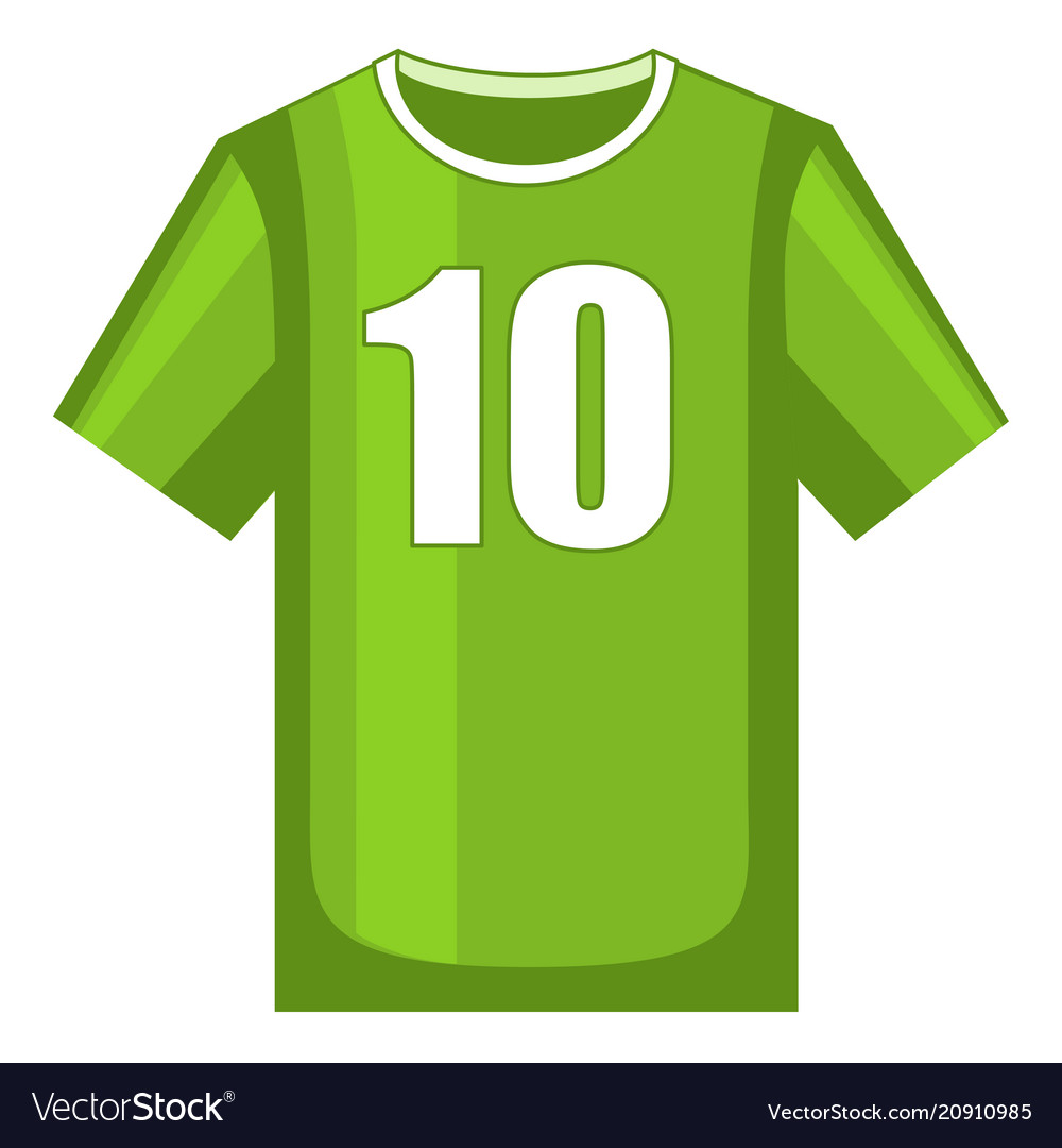 Colorful cartoon soccer uniform t-shirt Royalty Free Vector