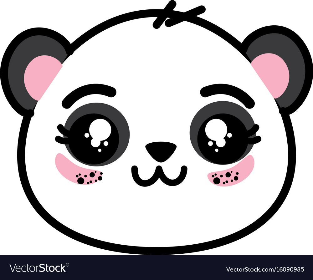 Cute panda bear face