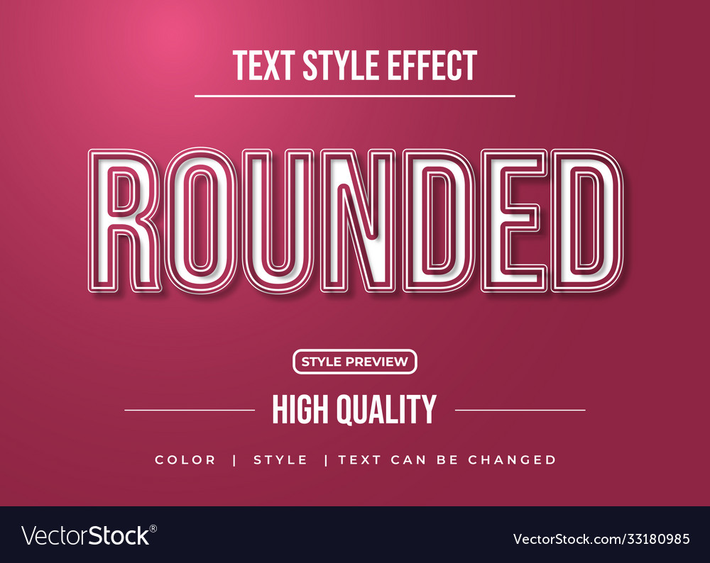 Editable Text Style Effect Typography Template Vector Image 6545