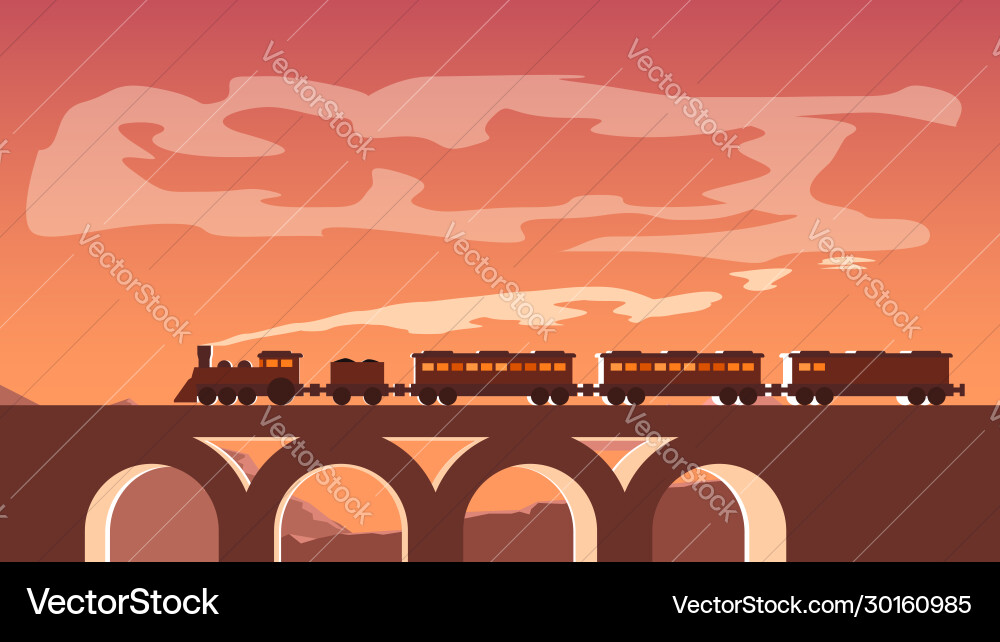 Picture train Royalty Free Vector Image - VectorStock