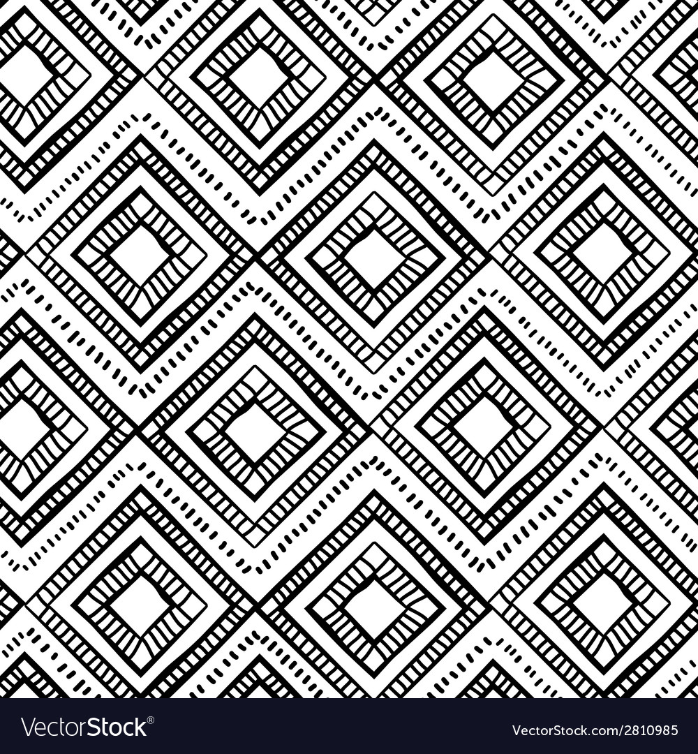 Tribal vintage ethnic seamless Royalty Free Vector Image