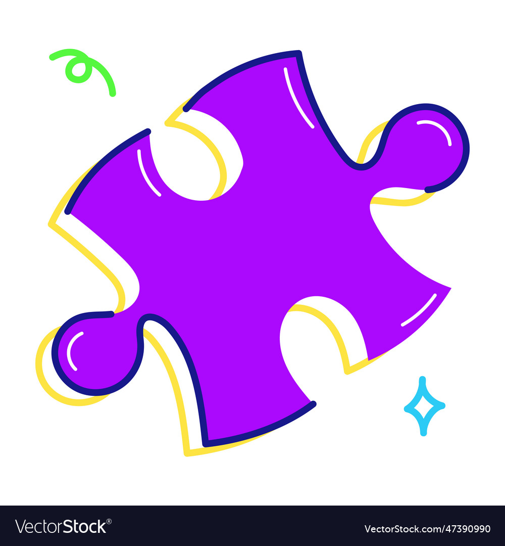 Puzzle piece Royalty Free Vector Image - VectorStock