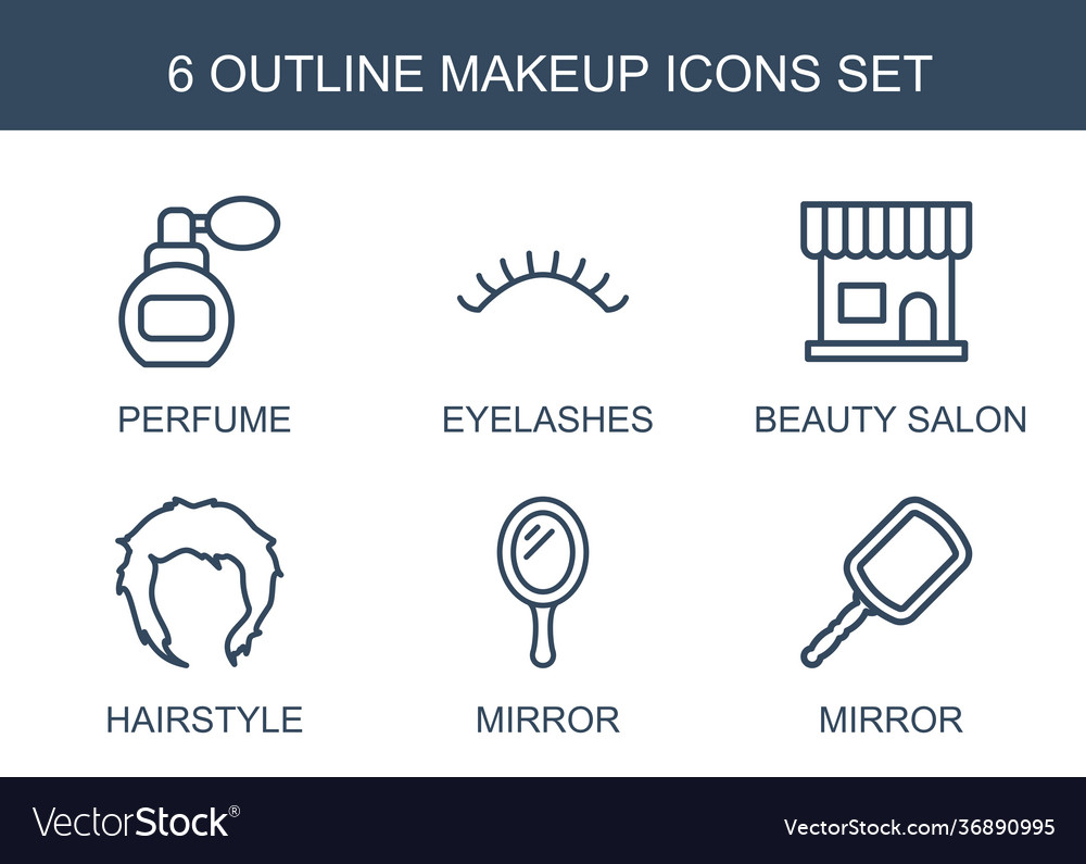 6 makeup icons