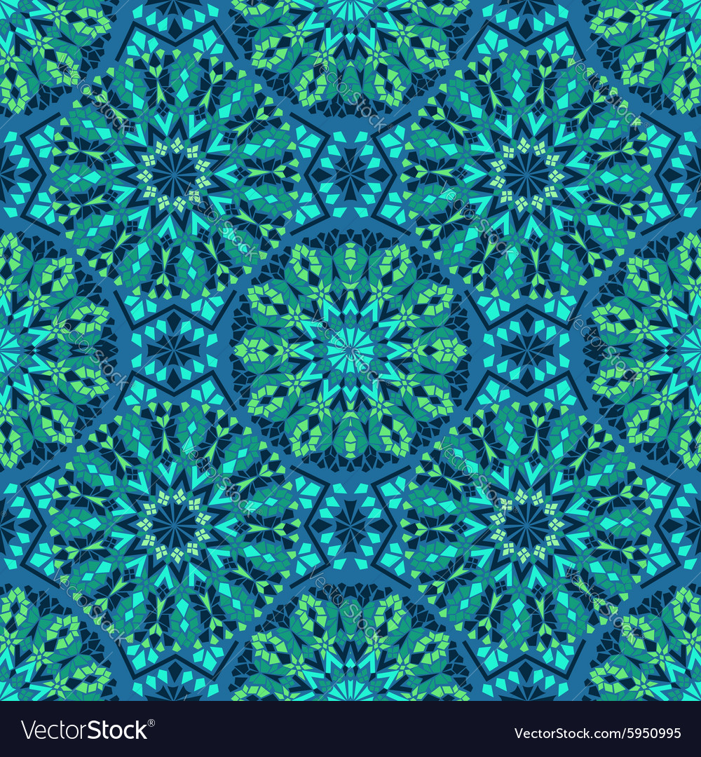 Seamless pattern of mosaic Royalty Free Vector Image